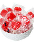 Red Heart Lollipops  3 Pounds Heart Shaped Lollipops  Strawberry Flavored Bulk Red Lollipops Suckers  Individually Wrapped Bulk Red Candies for Candy Buffet