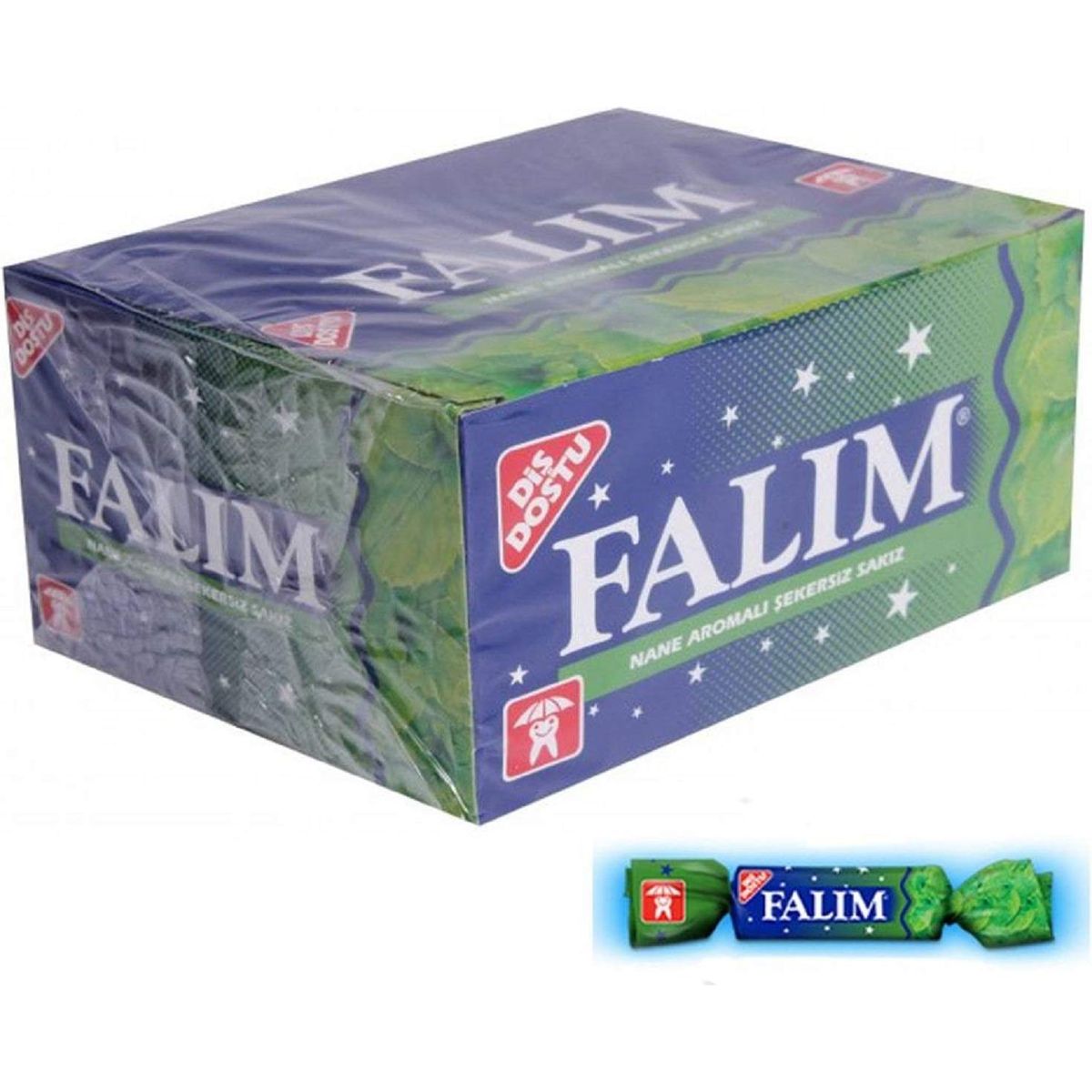 Falim 100 Piece Mint Flavoured Fresh SugarFree Chewing Gum Individually wrapped