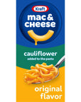 Kraft Original Macaroni & Cheese Dinner with Cauliflower Added to the Pasta (5.5 oz Box)