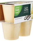 Amazon Fresh Vanilla Pudding Cups 4 Count