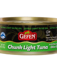 Gefen Chunk Light Tuna in Extra Light Olive Oil 6oz 12 Pack  Low Fat  Kosher for Passover  Value Pack