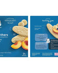 Gerber Teethers Gentle Teething Wafers Variety Pack - 1 Box Banana Peach, 1 Box Strawberry Apple Spinach - 12 CT/Box (Pack of 2 Boxes)