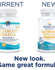 Nordic Naturals Ultimate Omega in Fish Gelatin, Lemon Flavor - 60 Soft Gels - 1280 mg Omega-3 - High-Potency Fish Oil Supplement - EPA & DHA - Promotes Brain & Heart Health - Non-GMO - 30 Servings