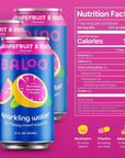 Baloo Sparkling Water Grapefruit Mint MoodBoosting Sparkling Water w Nootropics Adaptogens  Vitamins Packaging May Vary 12 Ounce Cans Pack of 12  NO Artificial Sweeteners Low Calories  Low Sugar Kosher Certified