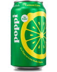 POPPI Sparkling Prebiotic Soda Beverages wApple Cider Vinegar Seltzer Water  Fruit Juice Lemon Lime 12oz 12 Pack