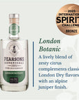 Pearsons Botanicals London Dry Non Alcoholic Gin Award Winning Vivacious and Lively Blend Non Alcoholic Spirits  Halal Low Sugar Vegan and GlutenFree Part of the Spirits of Virtue Range 700ml