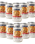 DeLallo Italian Red Clam Sauce 105 Ounce Can 12 Pack Made with Fresh Sea Clams Dairy Free