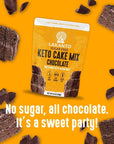 Lakanto Sugar Free Keto Cake Mix - Sweetened with Monk Fruit, Gluten Free, 1 Net Carb, Keto Diet Friendly, Delicious - Chocolate