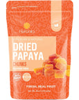 Dried Papaya Chunks 1 Pound Dried Papaya Fresh Paw Paw Tree Diced Papaya Fruit Lightly Sweetened All Natural NonGMO 16 Ounces