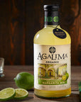 Agalima Organic Authentic Margarita Drink Mix  All Natural 1 Liter Bottles 18 Fl Oz 3 Pack with Premium Pressed Lime and Blue Agave Nectar