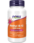 NOW Supplements, Methyl B-12 (Methylcobalamin) 1,000 mcg, Nervous System Health*, 100 Lozenges