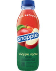 Snapple Apple Juice Drink 16 fl oz recycled plastic bottle Pack of 12