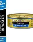 StarKist Selects Solid Light Tuna in Water Can Tuna in Water  45 Ounce Pack of 12