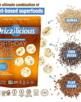 Drizzilicious Mini Rice Cakes Birthday Cake  Rice Crisps Healthy Snack for Adults and Kids Flavored Rice Cakes Vegan Gluten Free Allergen Free Only 90 Calories Per Serving  4 oz Pack of 1