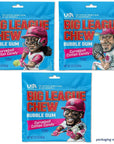 Big League Chew Curveball Cotton Candy Bubble Gum  Tasty Cotton Candy Delight  Ideal for Baseball Games Teams Concessions Parties and Beyond  Pack of 12 Bags 212oz Each