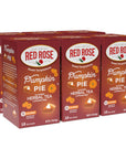 Red Rose Sweet Temptations Dessert Tea Pumpkin Pie Zero Carbs Zero Sugar Bursting with Flavor CaffeineFree Delicious Beverage Herbal Tea 18 Count Pack of 6 Fruit Naturally Flavored Black Tea