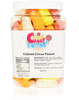 Sarahs Candy Factory Assorted Circus Peanuts Marshmallow  Spangler Retro Candy in Jar 15 Lbs