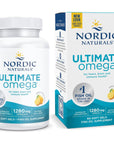 Nordic Naturals Ultimate Omega, Lemon Flavor - 60 Soft Gels - 1280 mg Omega-3 - High-Potency Omega-3 Fish Oil Supplement with EPA & DHA - Promotes Brain & Heart Health - Non-GMO - 30 Servings