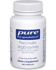 Pure Encapsulations Pancreatic VegEnzymes | Hypoallergenic Supplement for Carbohydrate, Lipid and Protein Digestion | 180 Capsules