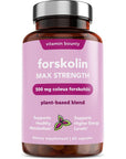 Vitamin Bounty Forskolin Max Strength - Forskolin Extract, Forskolin Supplement, Forskohlii Coleus Supplement, Coleus Forskohlii Extract, Plant Based, Non GMO - 60 Capsules