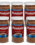 Postum Wheat Bran  Molasses Coffee Alternative 6 x 8oz  Caffeine Free Instant Coffee Substitute  Natural Blend Rich Tasty Healthy Dietary Beverage for Breakfast Gourmet  Pantry Pack