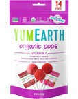 YumEarth, Organic, Vitamin C Pops - 14 Lollipops