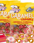 Original Caramel Creams  Made with Real Milk and Cream  Goetze Candy Individually Wrapped Pack of 2  Treat Box Included 2 Bags