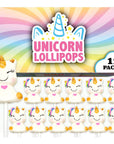 Unicorn Candy Lollipops 12 pieces Individually Wrapped Suckers Great for Unicorn Birthday Party Favors Candy Buffet Pinata Goodie Bags