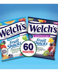 Welch's Fruit Snacks, Mixed Fruit & Superfruit Bulk Variety Pack, Perfect Stocking Stuffer for Kids, Gluten Free, 0.8 oz Individual Single Serve Bags (Pack of 60)