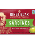 King Oscar Skinless  Boneless Sardines in Olive Oil 438Ounce Cans Pack of 12