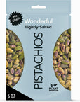 Wonderful Pistachios No Shells, Roasted and Lightly Salted Nuts, 6 Ounce Resealable Bag, Healthy Snack, Gluten Free, Protein Snack, Pantry Staple