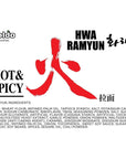 Paldo Hwa Hot Spicy Ramen 2115 Ounces