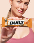 Built Protein Bars Salted Caramel 12 Count 173oz Bars Gluten Free Protein Snacks with 17g of High Protein Chocolate Protein Bar only 130 calories  4g sugar Great On The Go Protein Snack