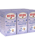 Red Rose Sweet Temptations Dessert Tea Blueberry Muffin Zero Carbs Zero Sugar Bursting with Flavor CaffeineFree Delicious Beverage Herbal Tea 18 Count Pack of 6 Fruit Naturally Flavored Herbal Tea