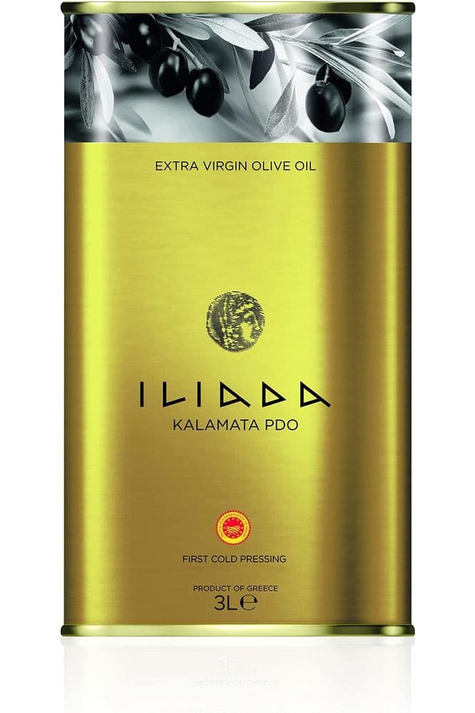 Iliada Extra Virgin Olive Oil Tin, 3 Liter