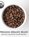 Blue Bottle Whole Bean Organic Coffee Decaf Medium Roast 12 Ounce bag Pack of 6