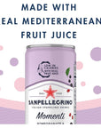 Sanpellegrino Blackcurrant Flavored Sparkling Drink - 24 Pack of 11.15 Fl Oz Cans