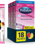 Pedialyte Electrolyte Powder Packets, Strawberry Lemonade, Hydration Drink, 18 Single-Serving Powder Packets