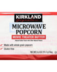 Kirkland Microwave Popcorn 33 Ounce Bags  8 Bags