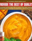 TAJ Kesar Mango Pulp Sweetened Mango Puree 30ounce 1