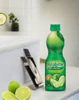 ReaLime Juice 8oz Bottle  100 Natural Lime Concentrate Ideal for Recipes  Marinades  Fresh Lime Juice for Cocktails Cooking  Salads Includes Moofin Silver Tea Bag Squeezer  Pack of 3