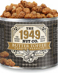 The 1949 Nut Co Butter Toffee Candied Virginia Style Peanuts  Oil Roasted Peanuts  Fried Peanuts with a Unique Crispy Crunch  ExtraLarge HandCooked in the USA with an Old Family Recipe 10 oz