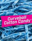 Big League Chew Curveball Cotton Candy Bubble Gum  Tasty Cotton Candy Delight  Ideal for Baseball Games Teams Concessions Parties and Beyond  Pack of 12 Bags 212oz Each