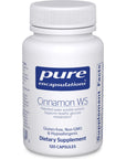 Pure Encapsulations Cinnamon WS | Patented Water-Soluble Extract for Healthy Carbohydrate Metabolism | 120 Capsules