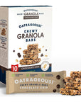 OATRAGEOUS Chewy Granola Bars Chocolate Chip Granola Bar Made with Whole Grain Oats for Protein Healthy Grains and Fiber Healthy Snacks for Adults and Kids Snack or Breakfast Bars 10 Pack