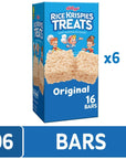 Rice Krispies Treats Marshmallow Snack Bars, Kids Snacks, School Lunch, Value Pack, Original (6 Boxes, 96 Bars)