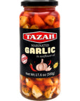 Tazah Marinated Garlic with Chili and Herbs 176oz 500g in Sunflower Oil