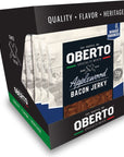 Oberto Specialty Meats Applewood Smoked Bacon Jerky 225 Ounce Pack of 8