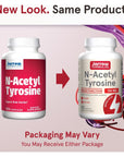 Jarrow Formulas N-Acetyl Tyrosine 350 mg - 120 Capsules - Supports Brain Health & Function - Dietary Supplement - Contains Vitamin B6 for Amino Acid Metabolism - 120 Servings