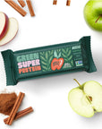 Green Super Protein Meal Bars 20g plant protein Organic Greens high fiber vegan no soy non gmo 82g Bar 8 Count Apple Cinnamon